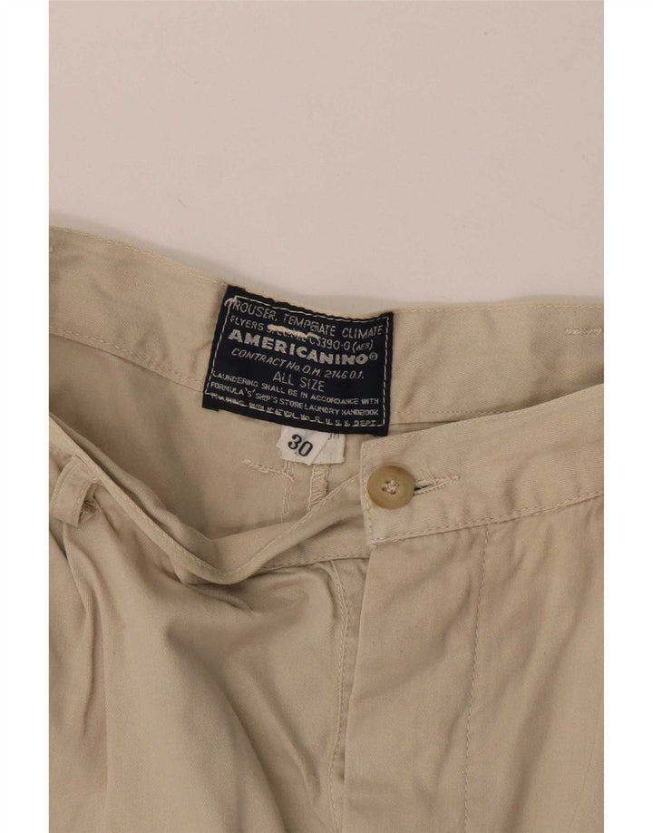 Americanino Womens Pegged Chino Shorts W30 Médio Bege