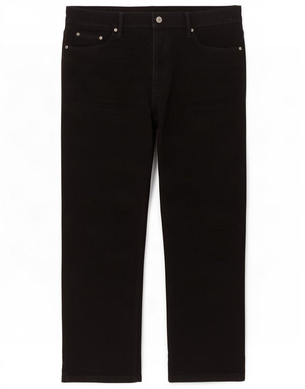Calça masculina Levi's 751 reta de veludo cotelê W38 L30 algodão preto