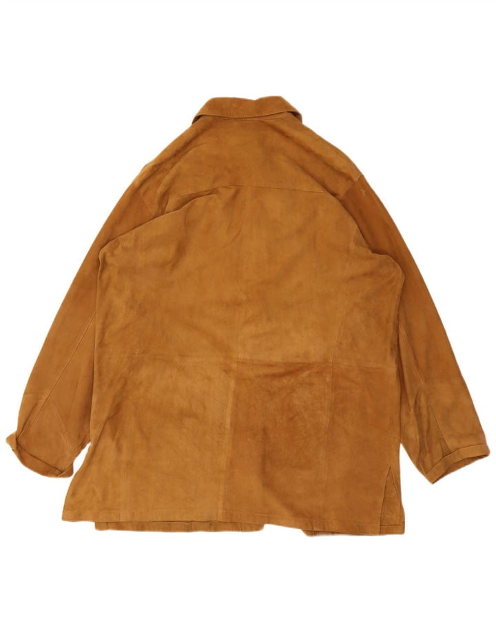 Jaqueta feminina vintage de camurça IT 50 XL marrom