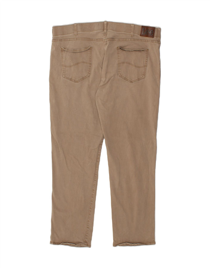 LEE Mens Slim Casual Trousers W42 L32 Beige Cotton Vintage Lee and Second-Hand Lee from Messina Hembry 