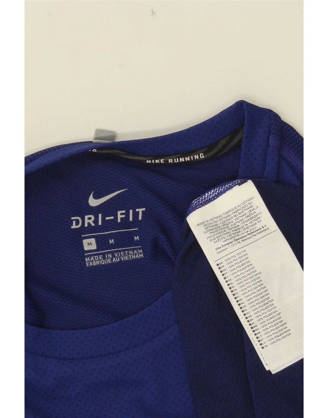 Camiseta Nike Masculina Dri Fit Graphic Top Médio Azul Poliéster