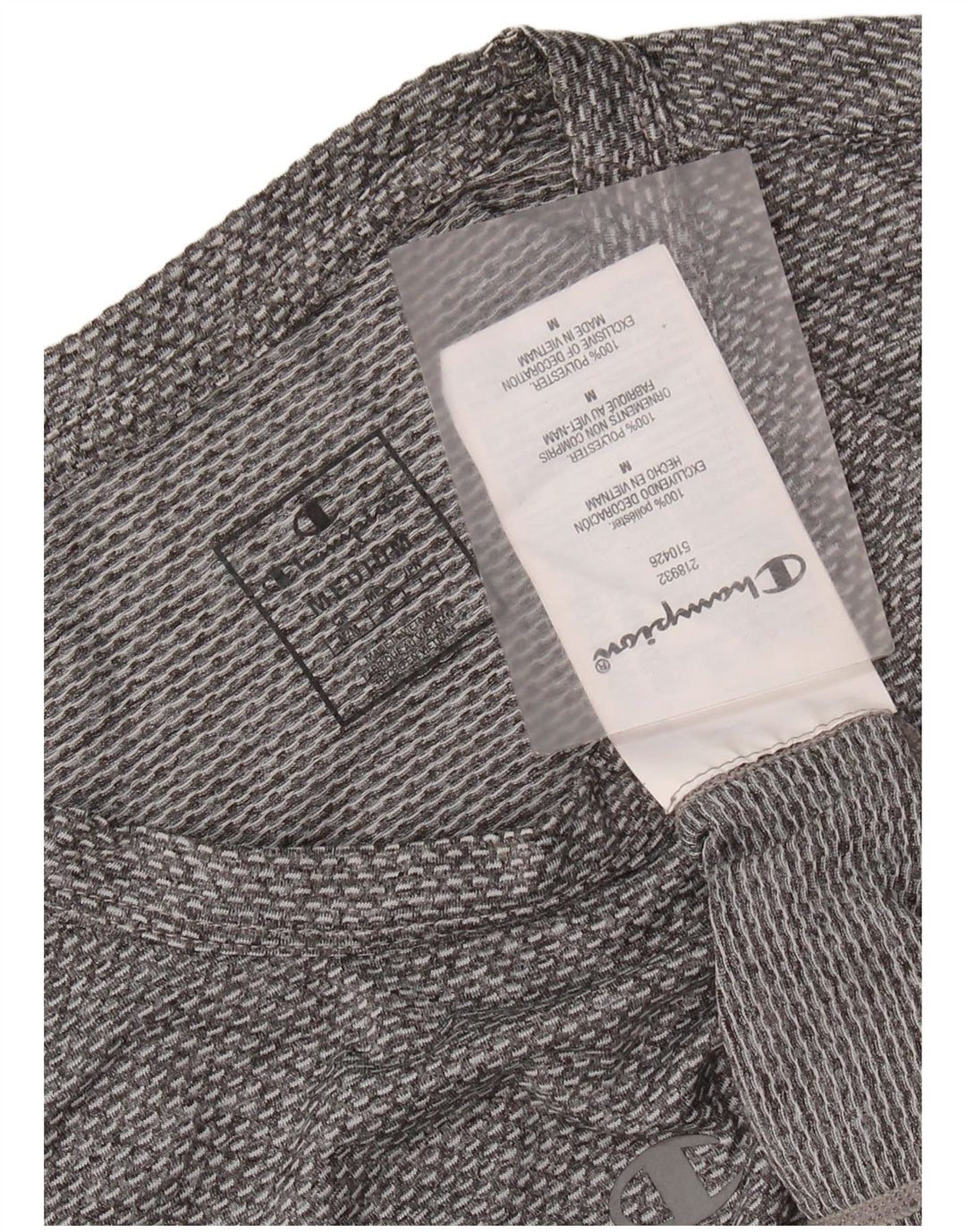 Camiseta masculina CHAMPION poliéster cinza médio