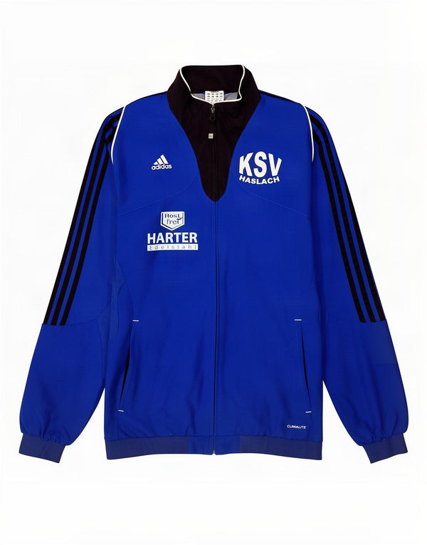 Adidas Mens Climalite Tracksuit Top Jacket UK 40/42 Medium Blue Colourblock