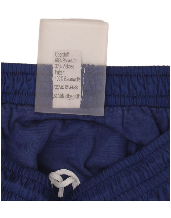 Shorts de natação masculino vintage, poliéster colorblock azul marinho médio