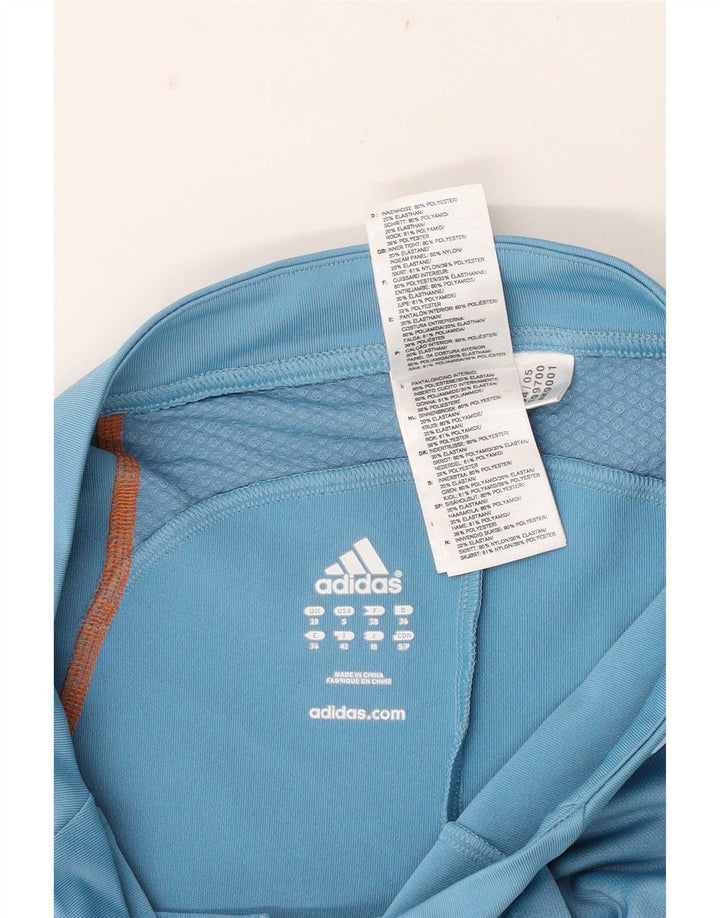 Adidas Womens Skort UK 10 Pequeno Azul Poliéster