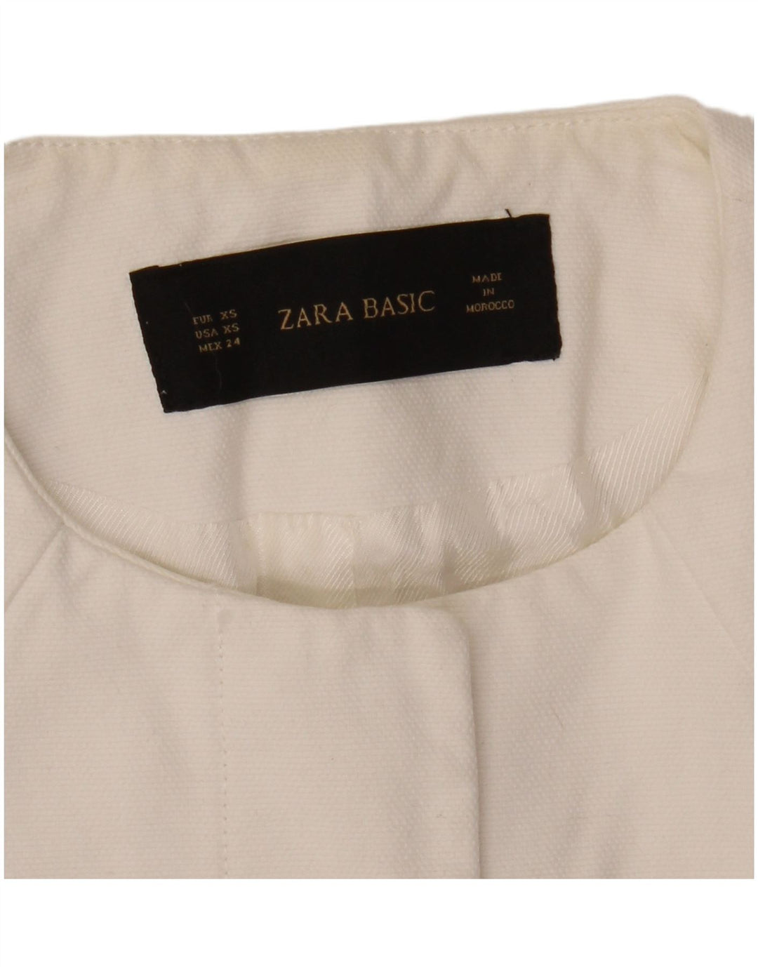 Jaqueta Blazer Feminina ZARA Reino Unido 6 XS Branco