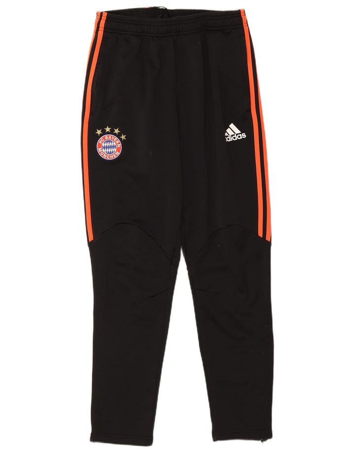 Adidas Mens FC Bayern Munchen Calça de treino Médio Preto Poliéster