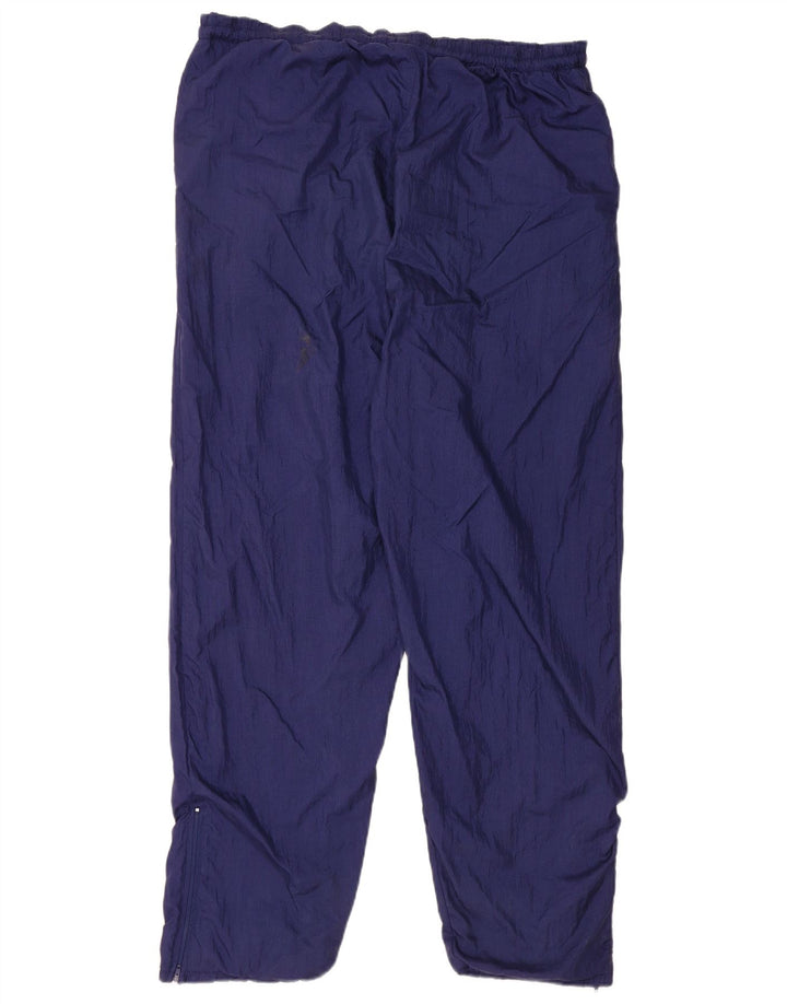 Calça de treino masculina Diadora grande nylon azul marinho