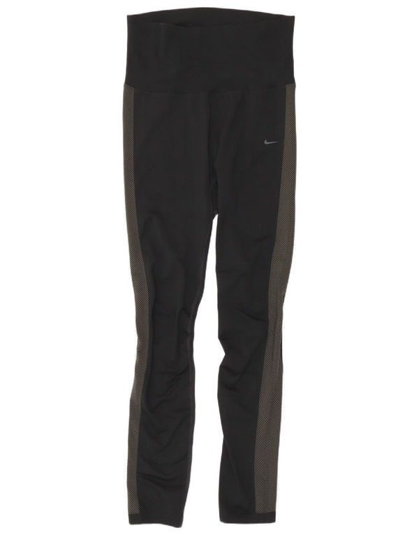 Leggings Nike Dri Fit UK 12 Médio Preto Colourblock Poliéster