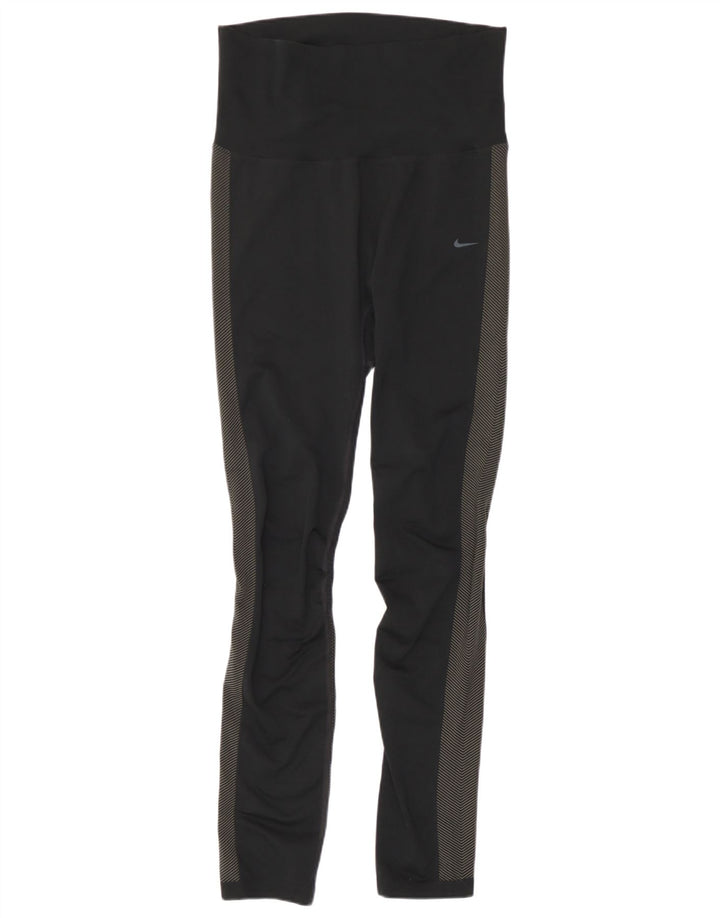 Leggings Nike Dri Fit UK 12 Médio Preto Colourblock Poliéster