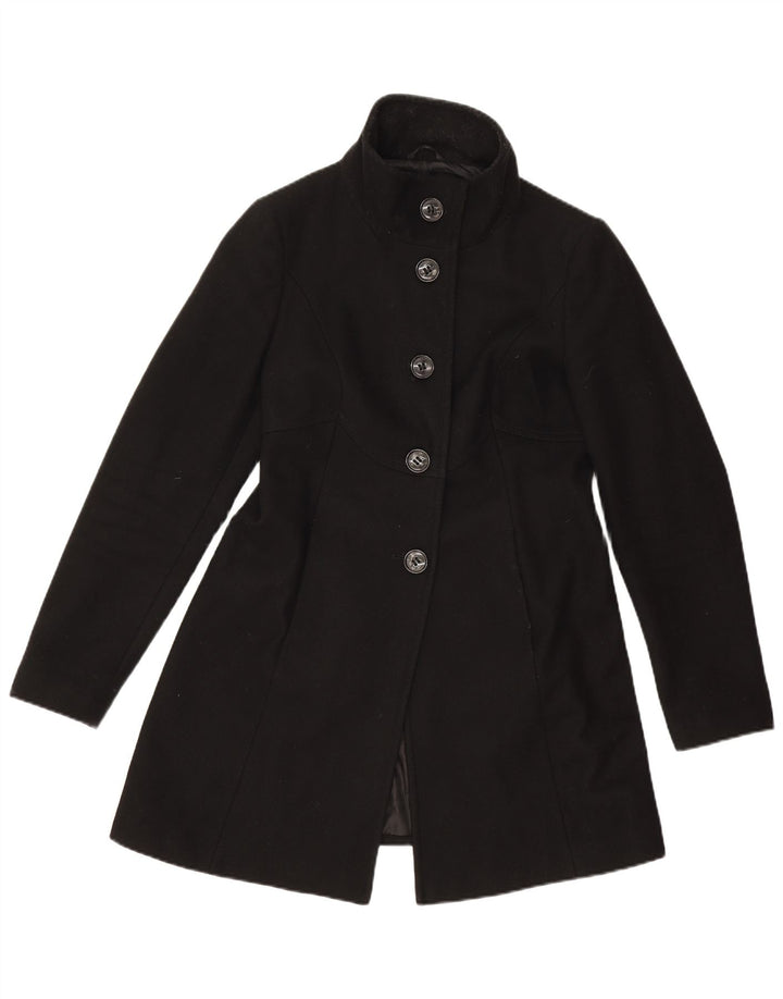 Sobretudo feminino Benetton IT 44 lã preta média
