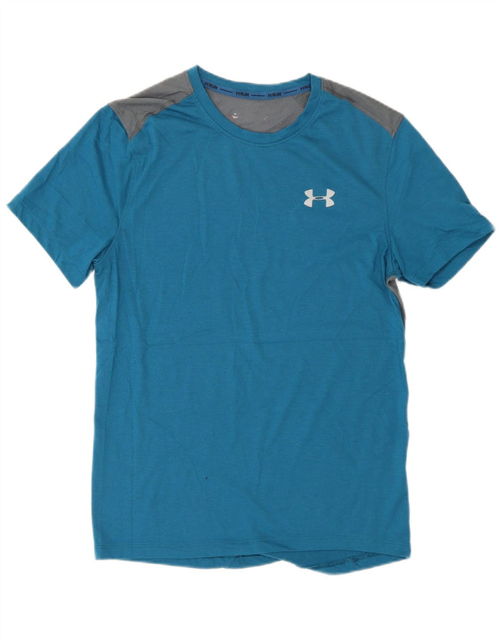 Camiseta gráfica masculina Under Armour Top pequeno azul esportivo