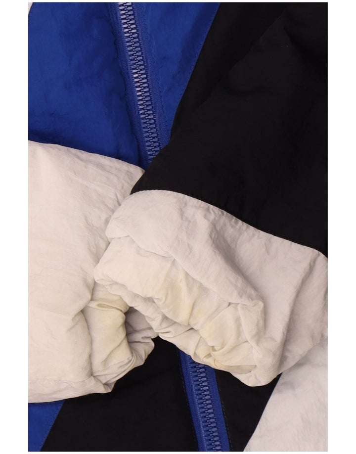 Jaqueta corta-vento masculina Ellesse UK 36 poliamida colorblock azul pequena