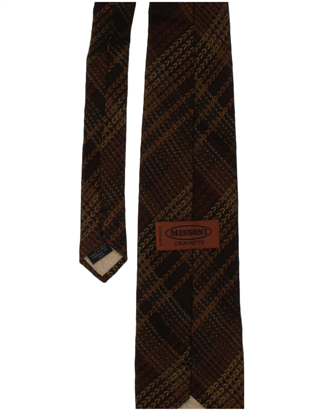 Gravata Cravatte masculina Missoni tamanho único seda marrom