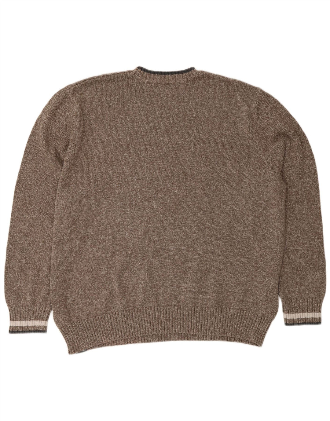 Eddie Bauer Suéter masculino com gola redonda 2XL algodão marrom