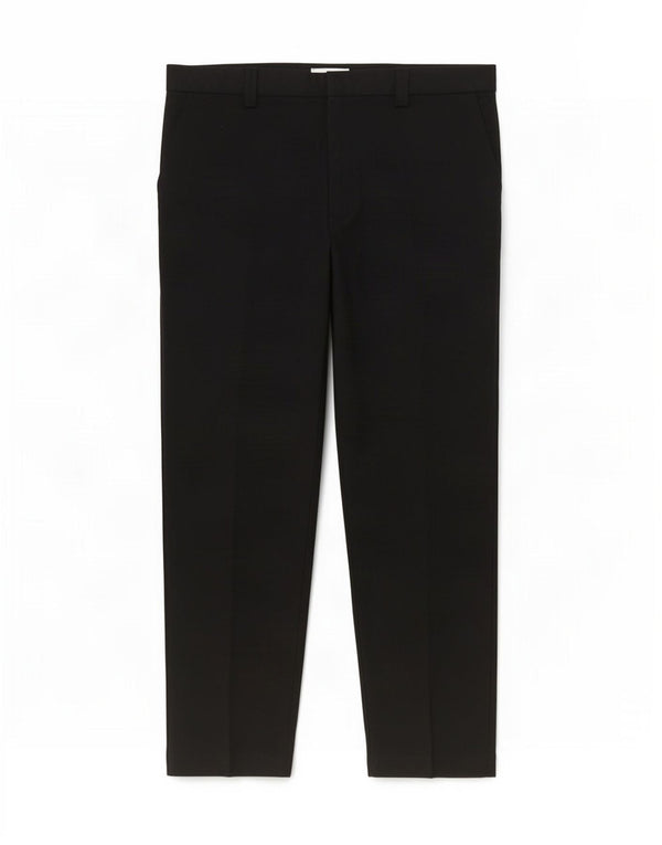 Calça casual feminina Marks & Spencer cônica Reino Unido 16 grande W38 L28 preta