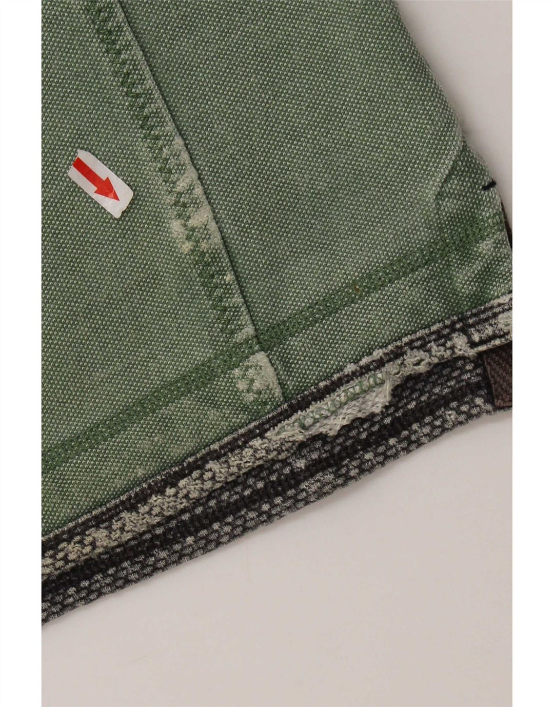 Fat Face Masculino Zip Neck Moletom Jumper Médio Algodão Verde