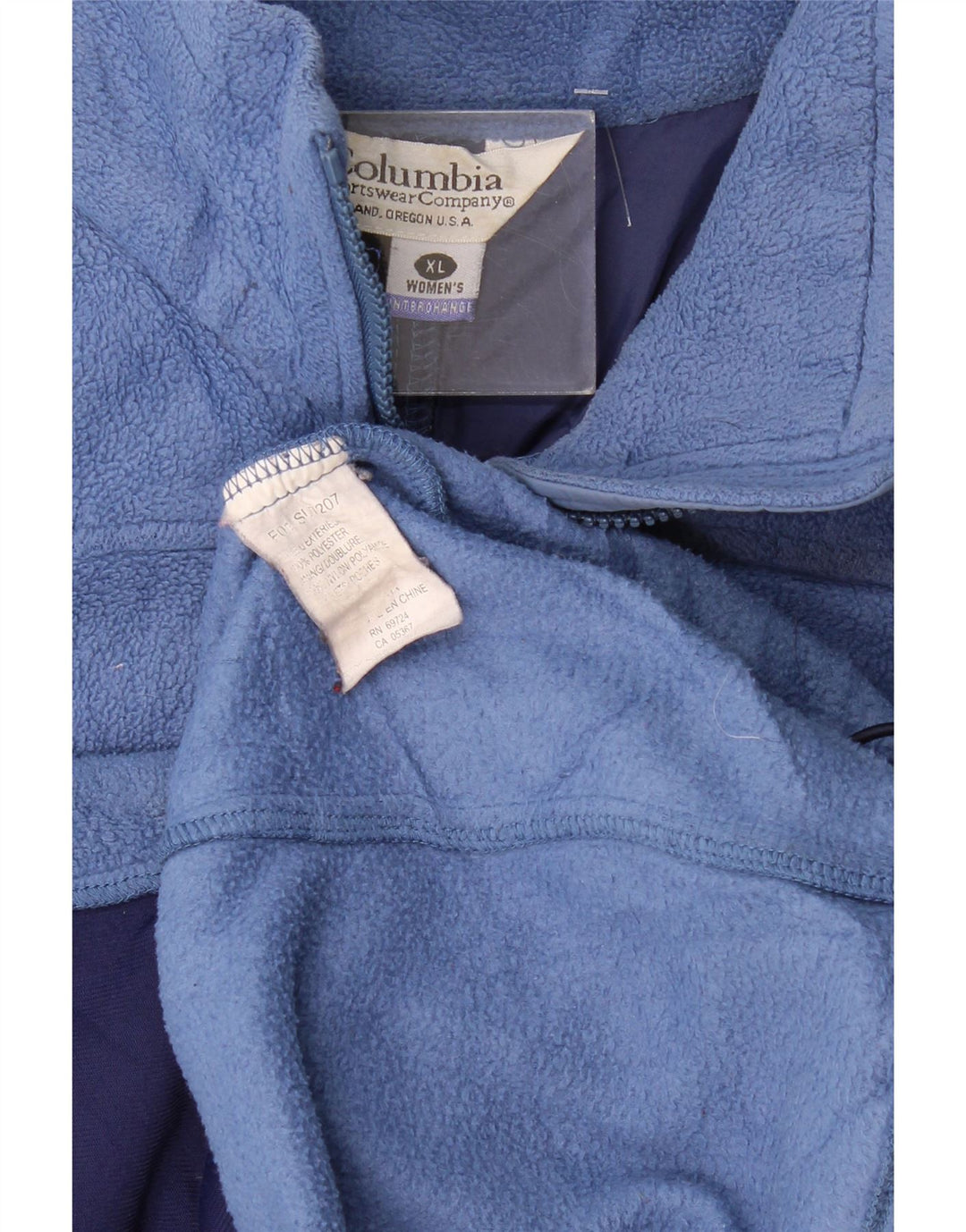 Jaqueta Columbia Feminina Oversized Fleece UK 18 XL Azul Poliéster