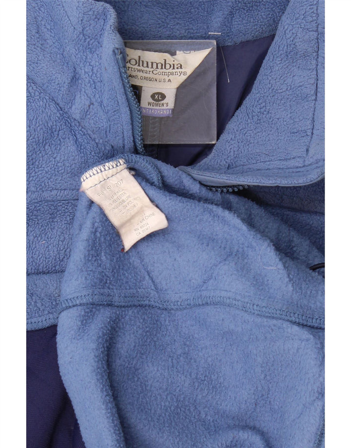 Jaqueta Columbia Feminina Oversized Fleece UK 18 XL Azul Poliéster