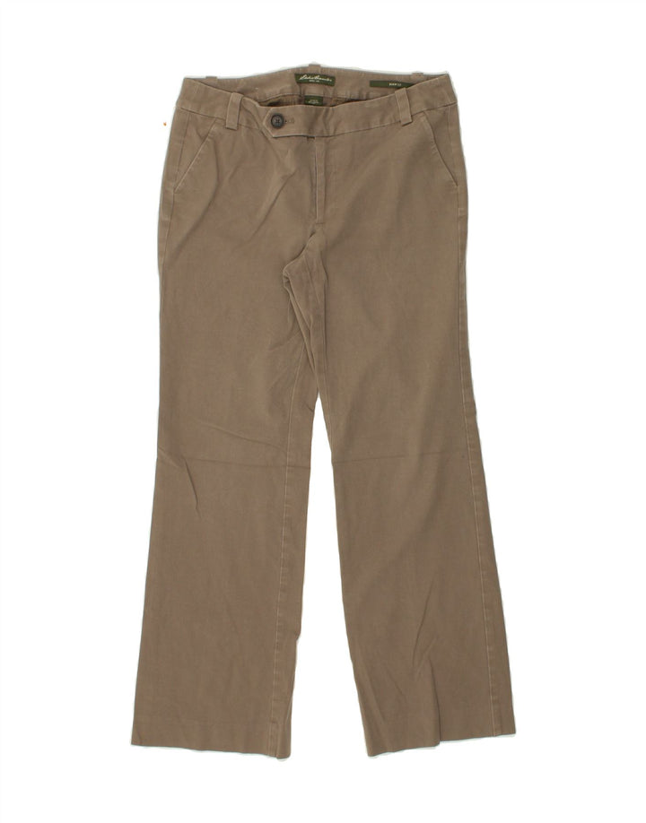 EDDIE BAUER Womens Shaw Fit Straight Casual Trousers W32 L29 Grey Cotton Vintage Eddie Bauer and Second-Hand Eddie Bauer from Messina Hembry 