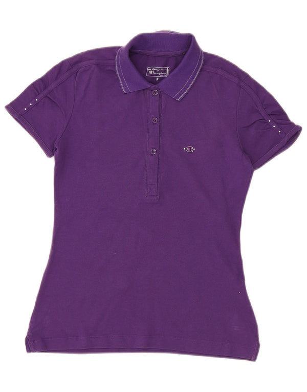 Camisa polo feminina Champion Herritage Fit UK 12 Roxo Médio