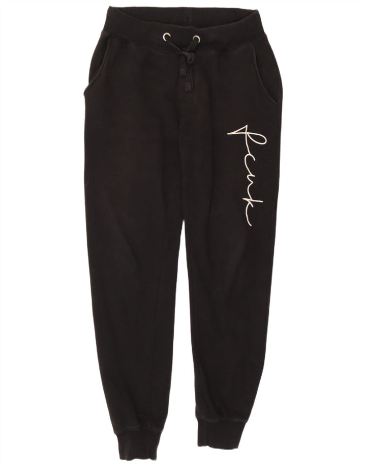 French Connection Calça esportiva masculina gráfica joggers médio preto