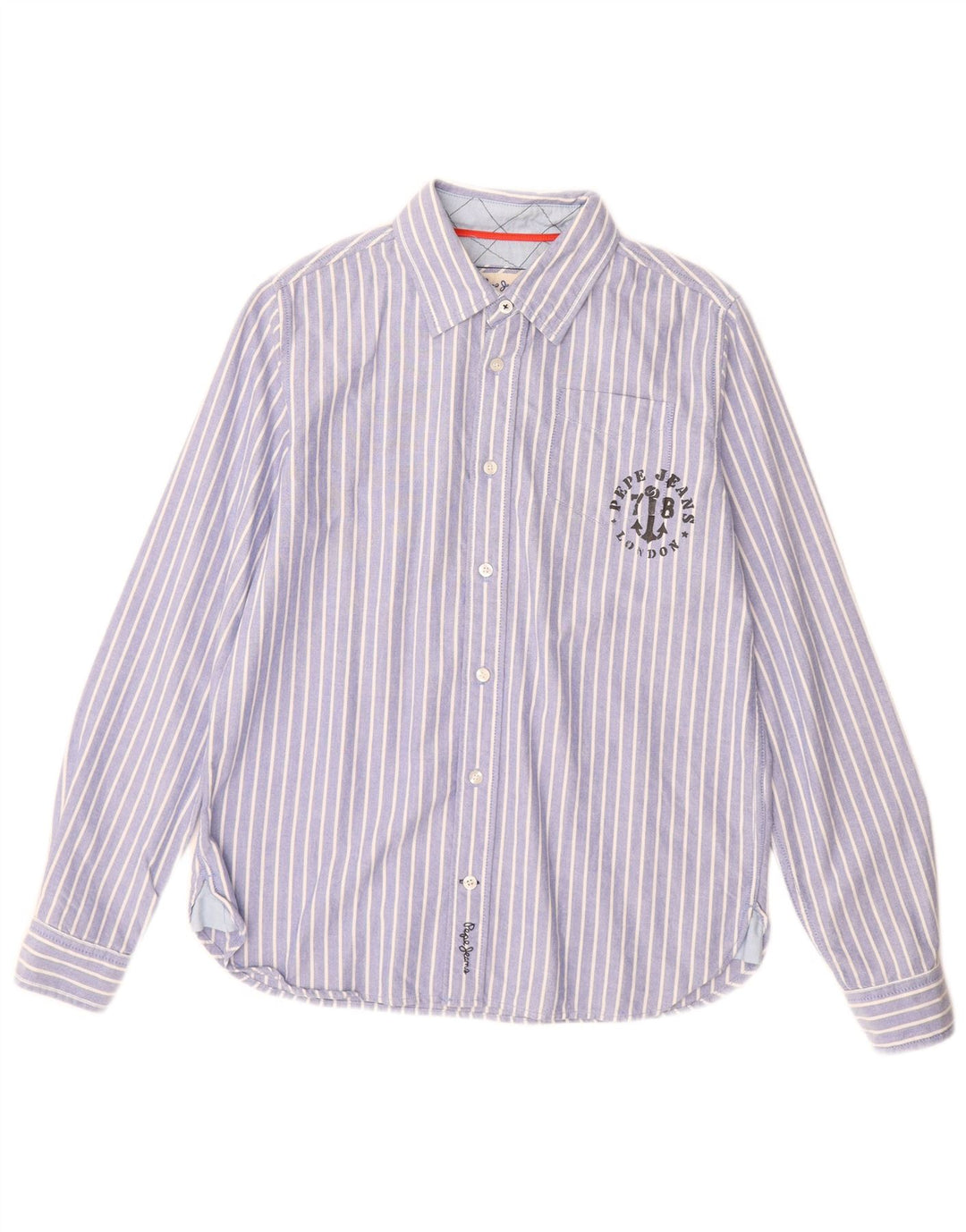 Camisa PEPE Jeans Menino 13-14 Anos Listrado Azul Algodão