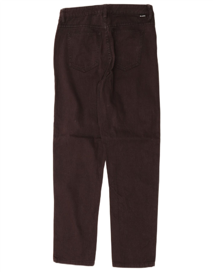 Calça jeans reta feminina Billabong W28 L28 algodão preto