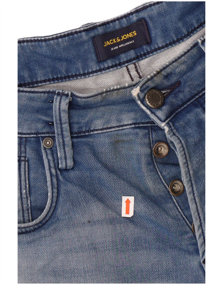 Shorts jeans masculino JACK & JONES médio W32 algodão azul