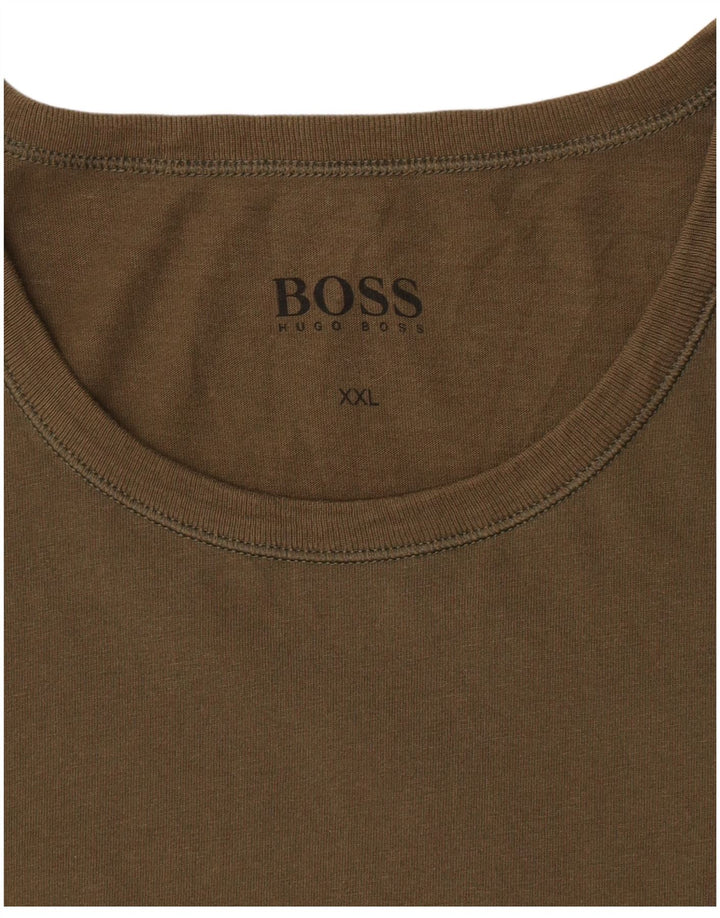 Camiseta masculina Hugo Boss Top 2XL cáqui