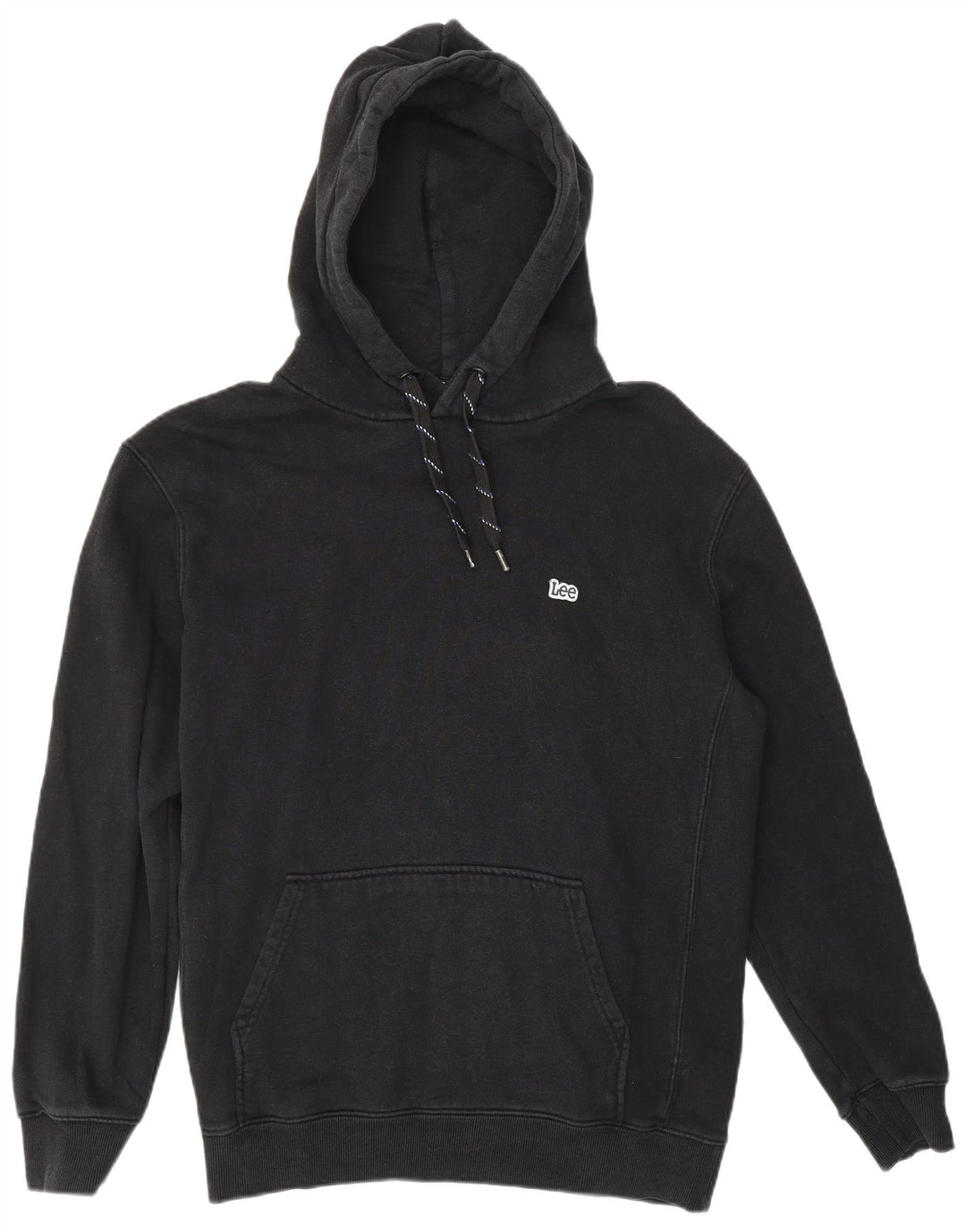 LEE moletom com capuz masculino médio algodão preto