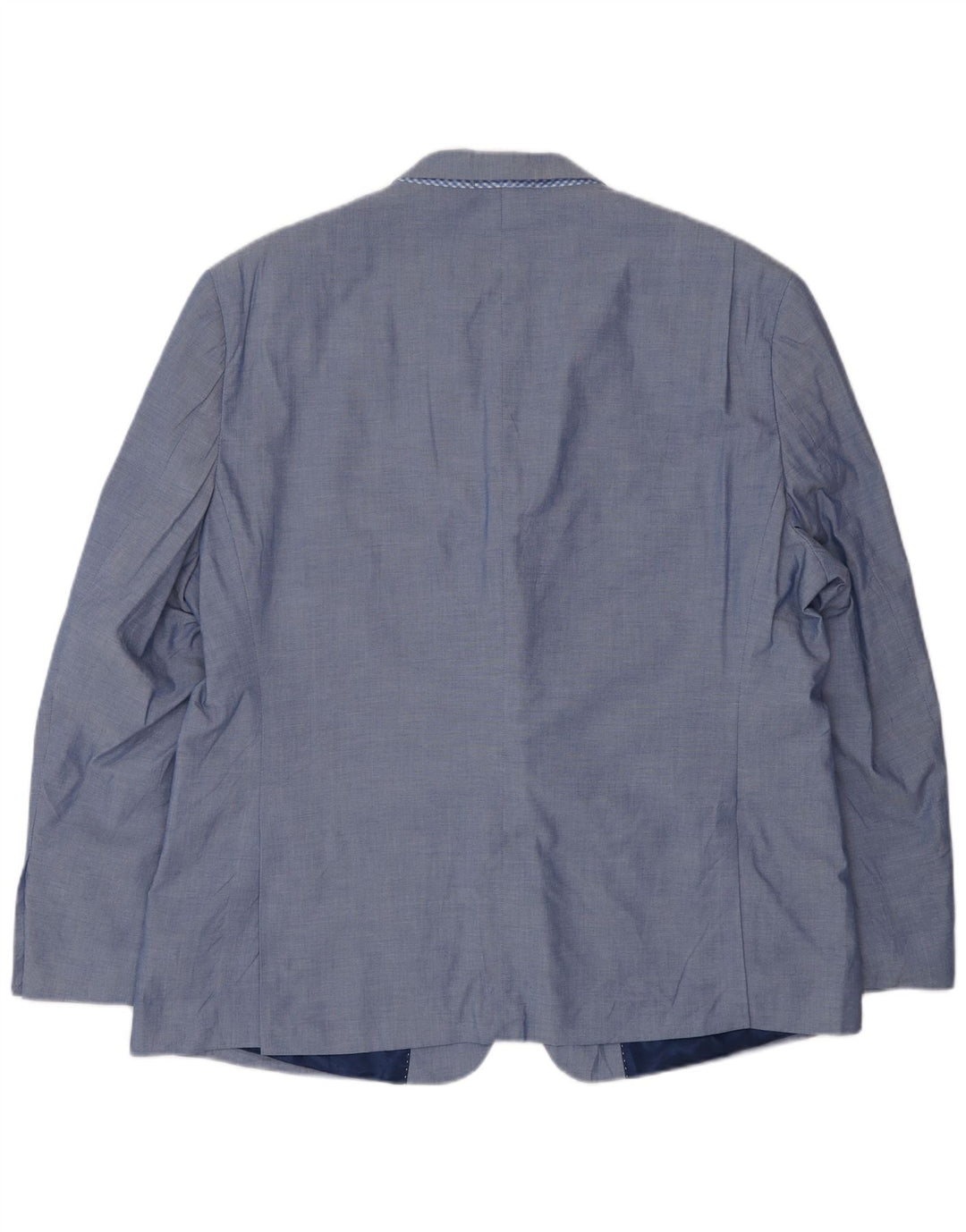 Jaqueta blazer masculina Tommy Hilfiger com 2 botões Reino Unido 46 3XL algodão azul