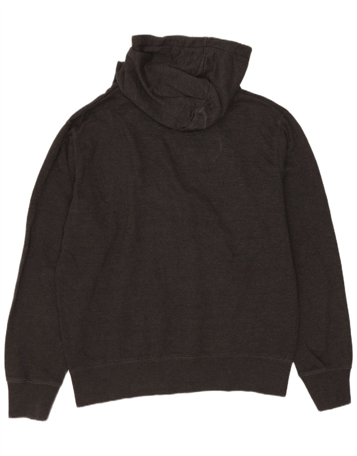 Suéter com capuz masculino French Connection grande algodão cinza