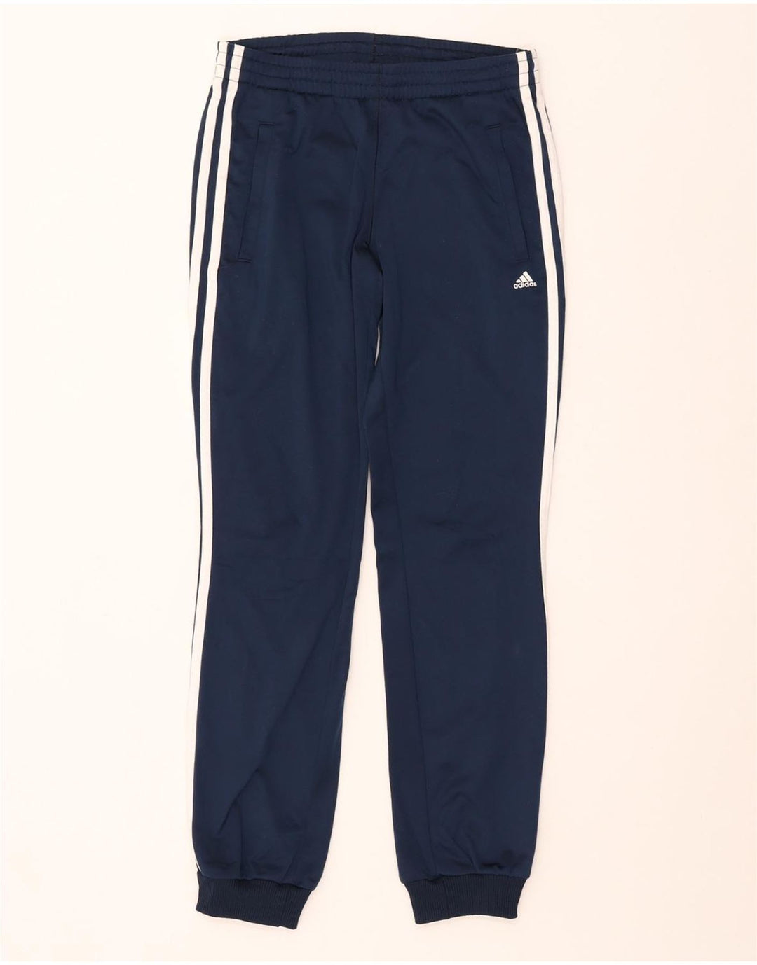 ADIDAS Womens Climalite Calças de treino Joggers UK 4/6 XS Azul marinho