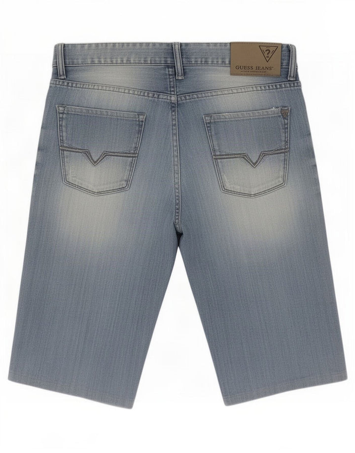 Guess Shorts jeans masculino slim médio W31 algodão azul
