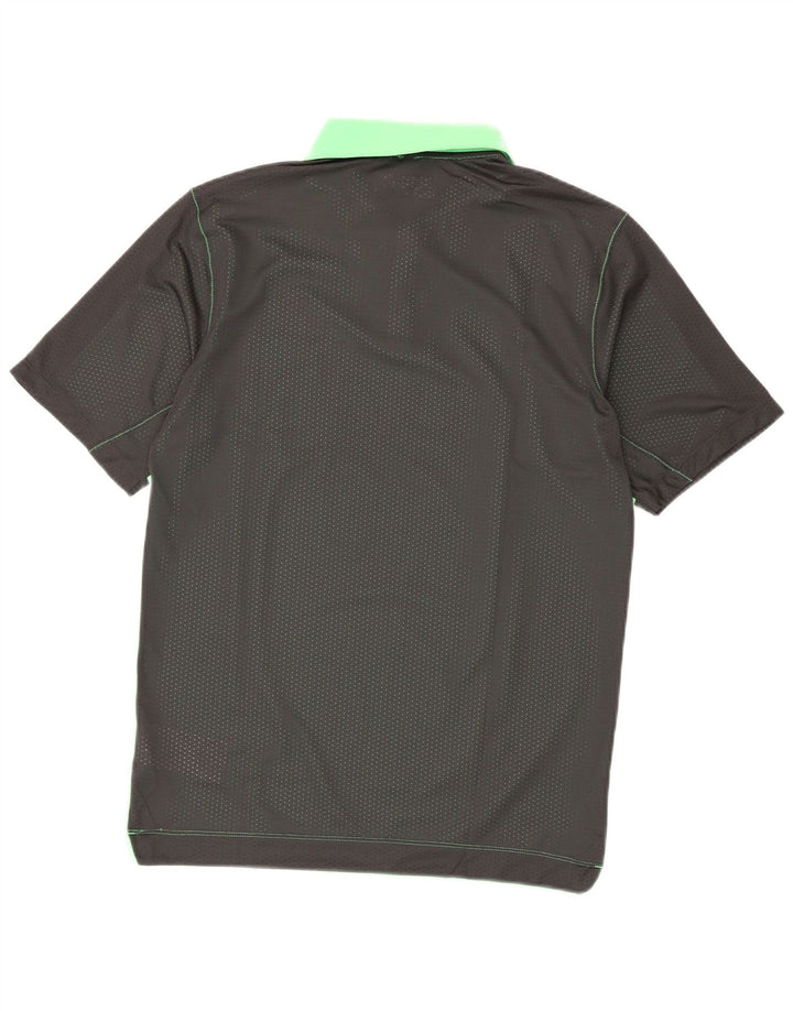 Camisa polo masculina Nike Dri Fit pequena verde colorblock poliéster