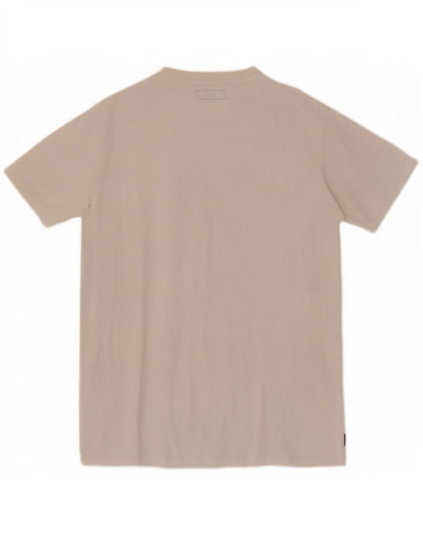 Replay Camiseta masculina gráfica Top médio algodão branco