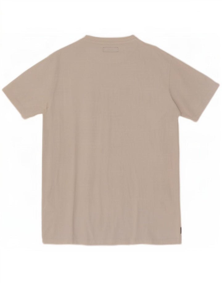 Replay Camiseta masculina gráfica Top médio algodão branco