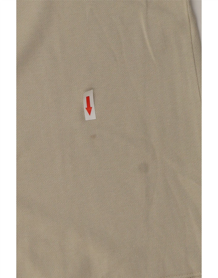 Camisa polo masculina Kappa algodão bege médio