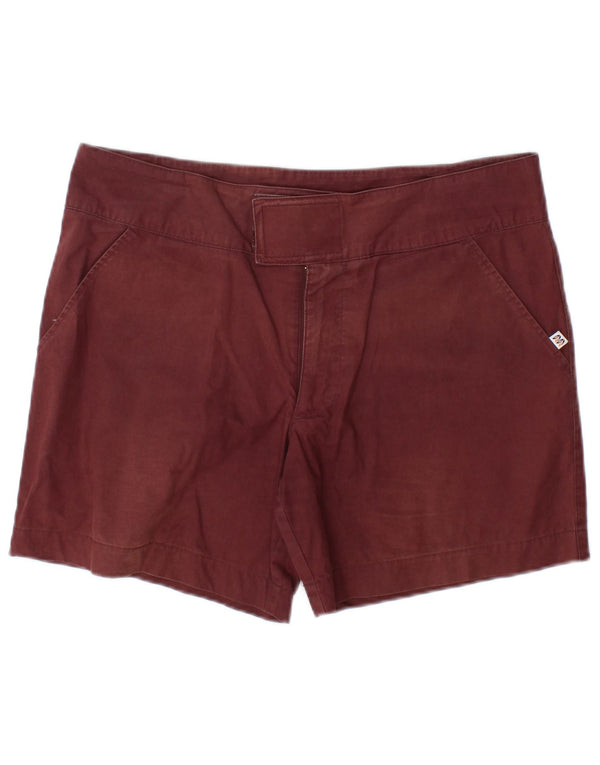 Shorts Chino Feminino Puma UK 14 Grande W34 Algodão Borgonha