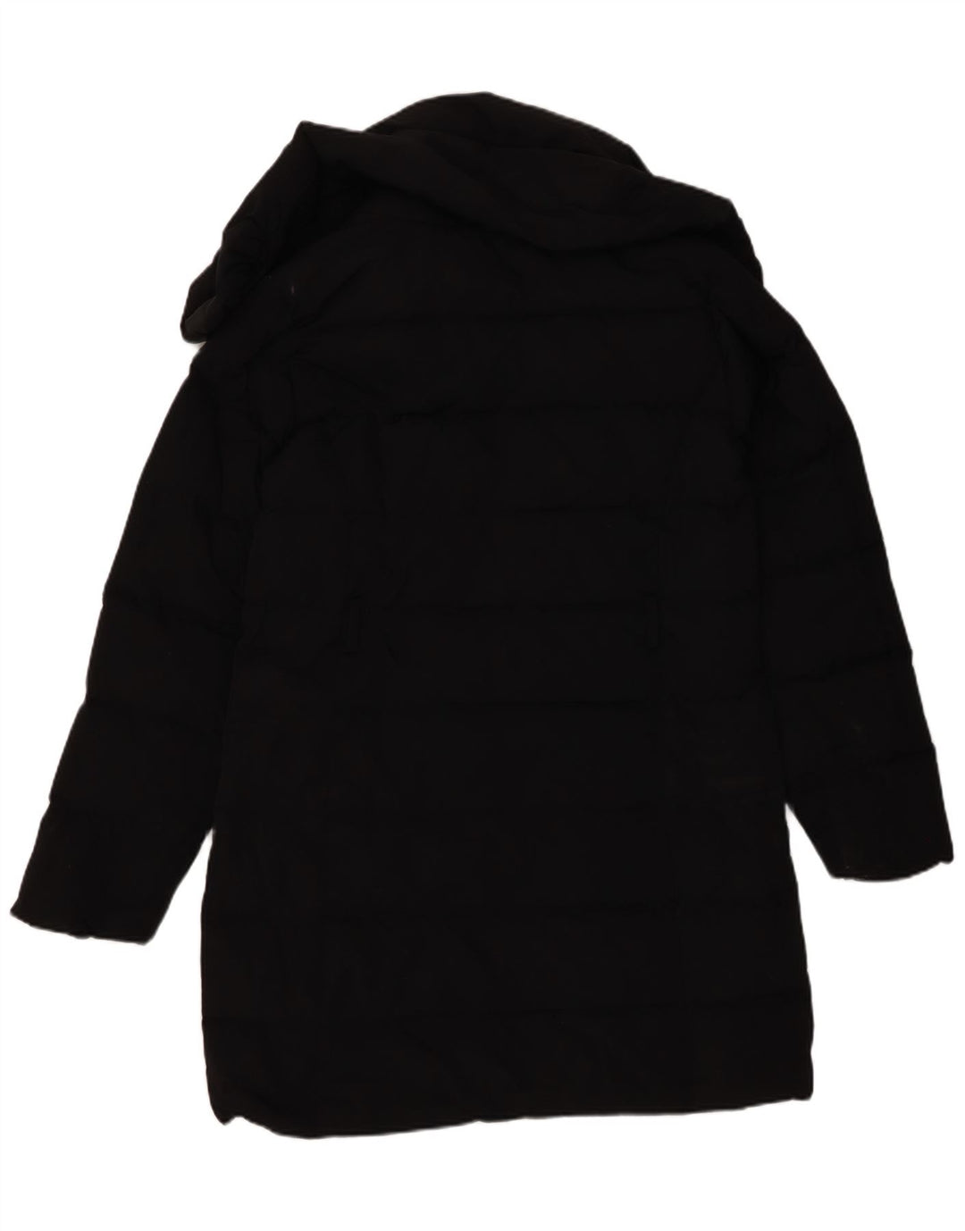 Casaco acolchoado com capuz feminino Gant UK 16 grande poliéster preto