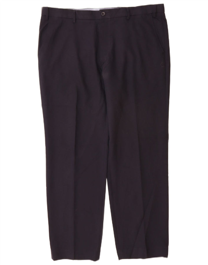 Calça Chino Masculina Marks & Spencer Regular Fit W40 L31 Azul Marinho Poliéster