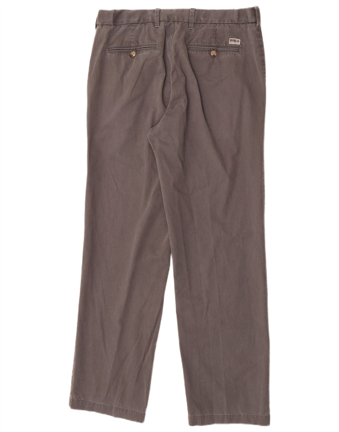 Calça chino reta masculina Marks & Spencer Blue Harbor W34 L33 cinza