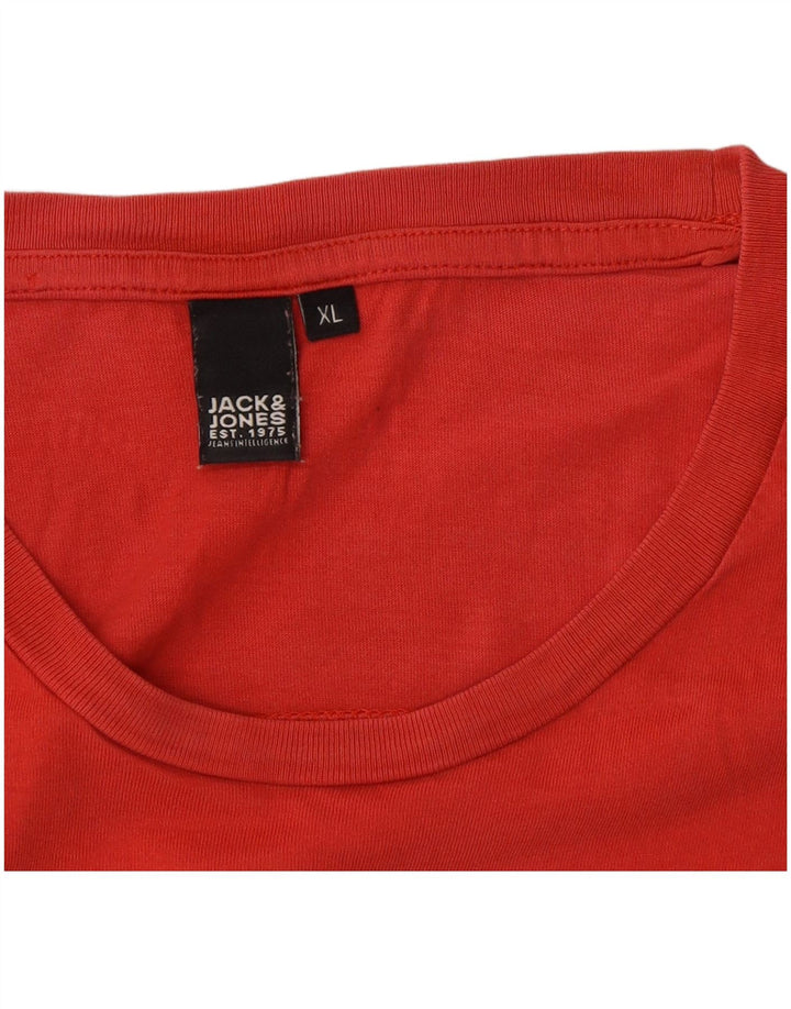 Camiseta gráfica masculina Jack & Jones Top XL vermelho