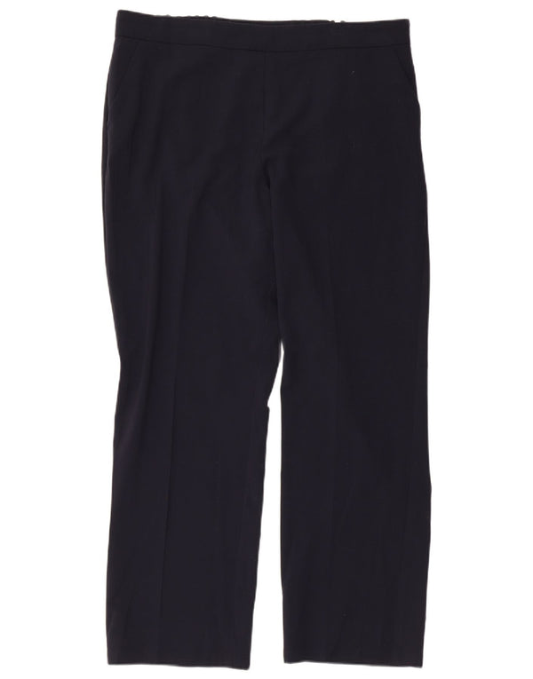 Calça casual justa feminina Marks & Spencer Reino Unido 16 grande W36 L28 azul marinho