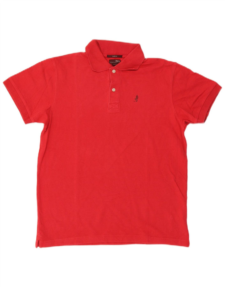 Camisa polo masculina Marlboro Classics Slim Fit vermelha média
