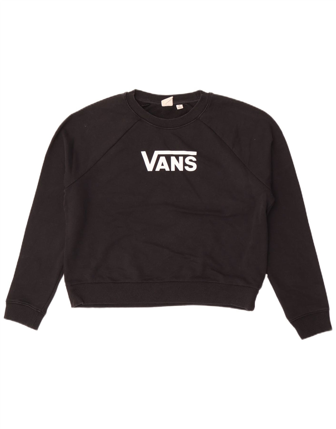 Vans feminino gráfico moletom jumper UK 14 médio preto algodão