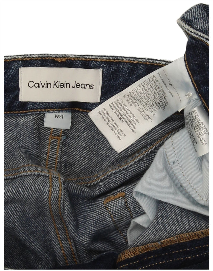 Calvin Klein Jeans masculino desgastado slim W31 L26 algodão azul