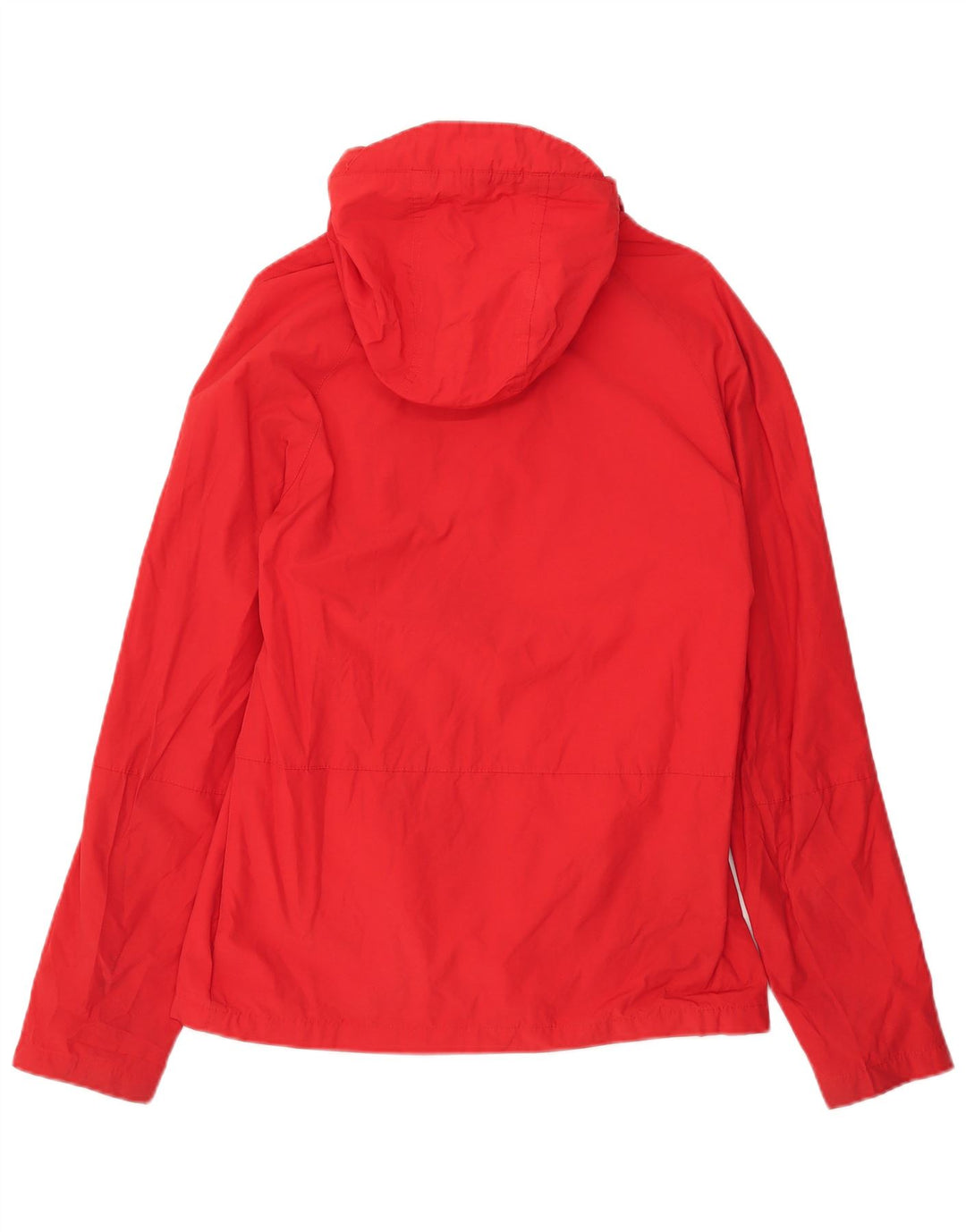 Jaqueta de chuva masculina com capuz Jack Wills Reino Unido 38 algodão vermelho médio