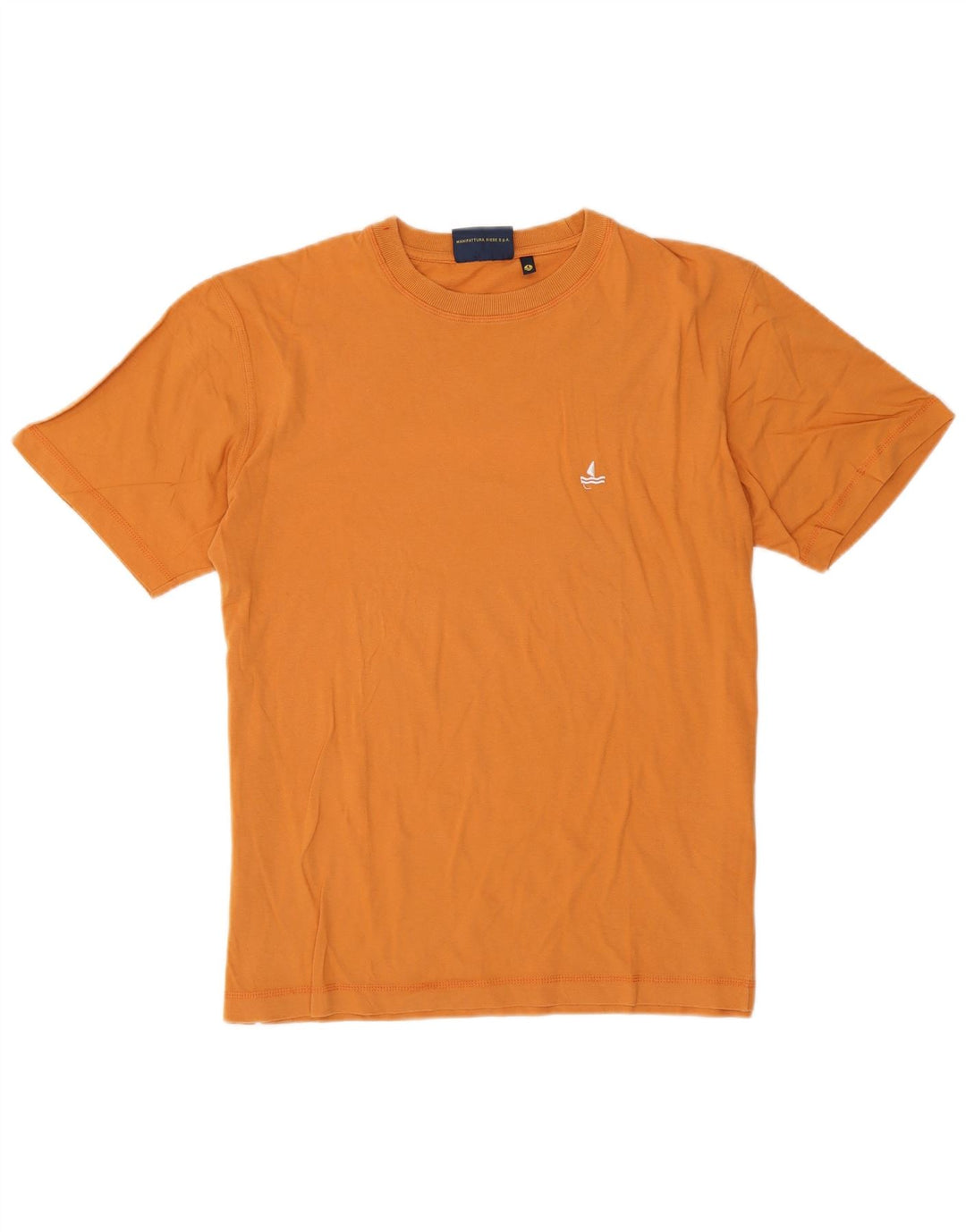 Camiseta masculina Navigare Top médio algodão laranja